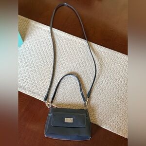 Beijo Charcoal grey 2 way mini handbag crossbody purse